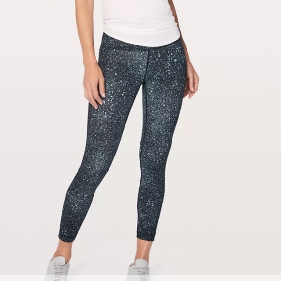 Lululemon womens Wunder Under HR 7/8 Tight luminesce splatter 8 - Picture 1 of 9